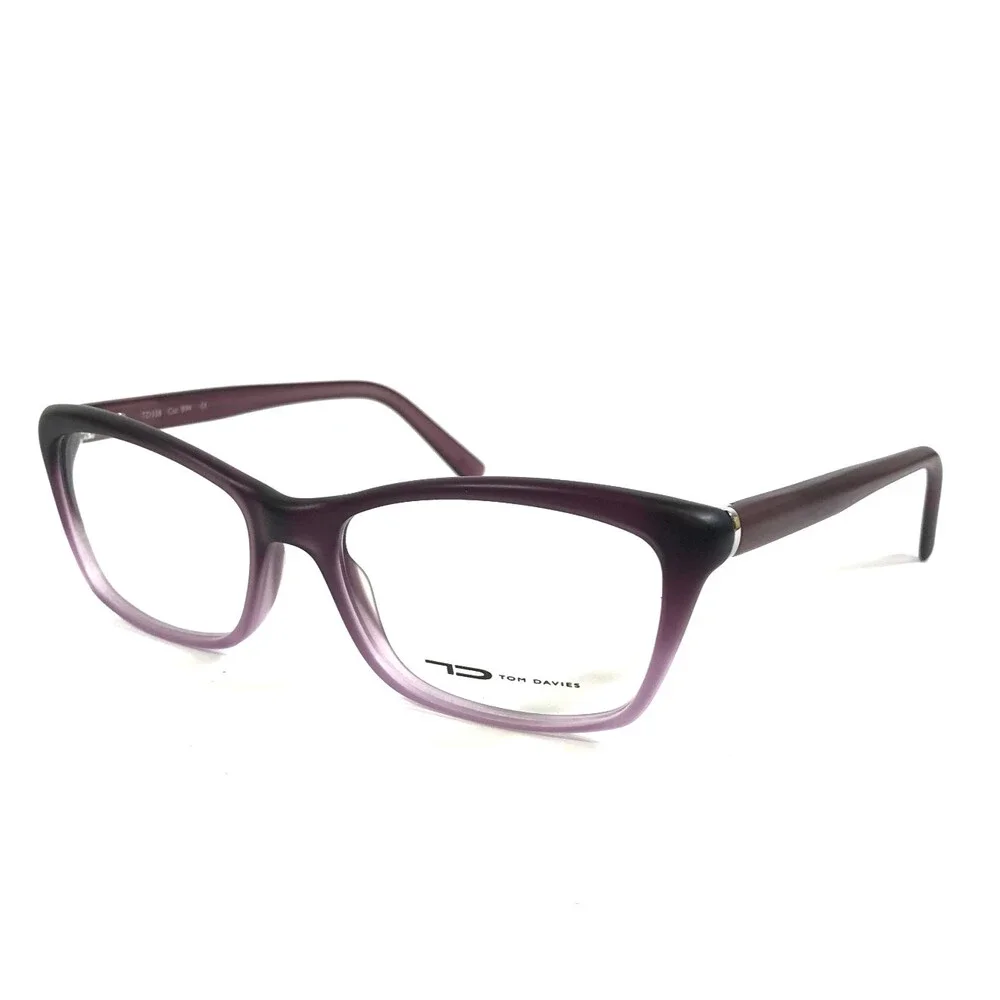 Tom Davies Eyeglasses Frames TD358 Col. 894 Matte Purple Gradient 51-16-135